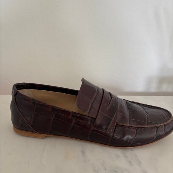 Jamie Haller - The Penny Loafer in Espresso Croc - Size 40/9 - Picture 4 of 6